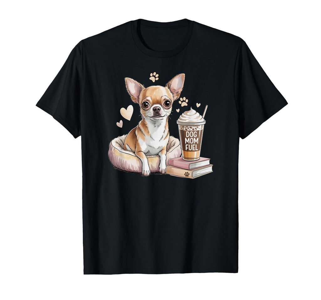 Dog Moms Iced Coffee Books And T-Shirt - Fun Novelty Design for Adults - T-Shirt, Sweatshirt, Hoodie