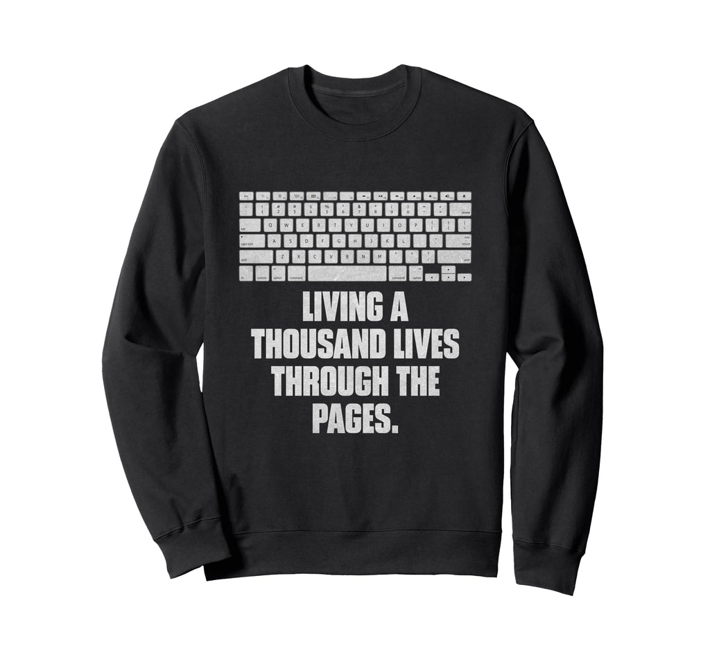 Living Thousand Lives Through Pages Sweatshirt - Trendy Graphic Men Women - T-Shirt, Sweatshirt, Hoodie