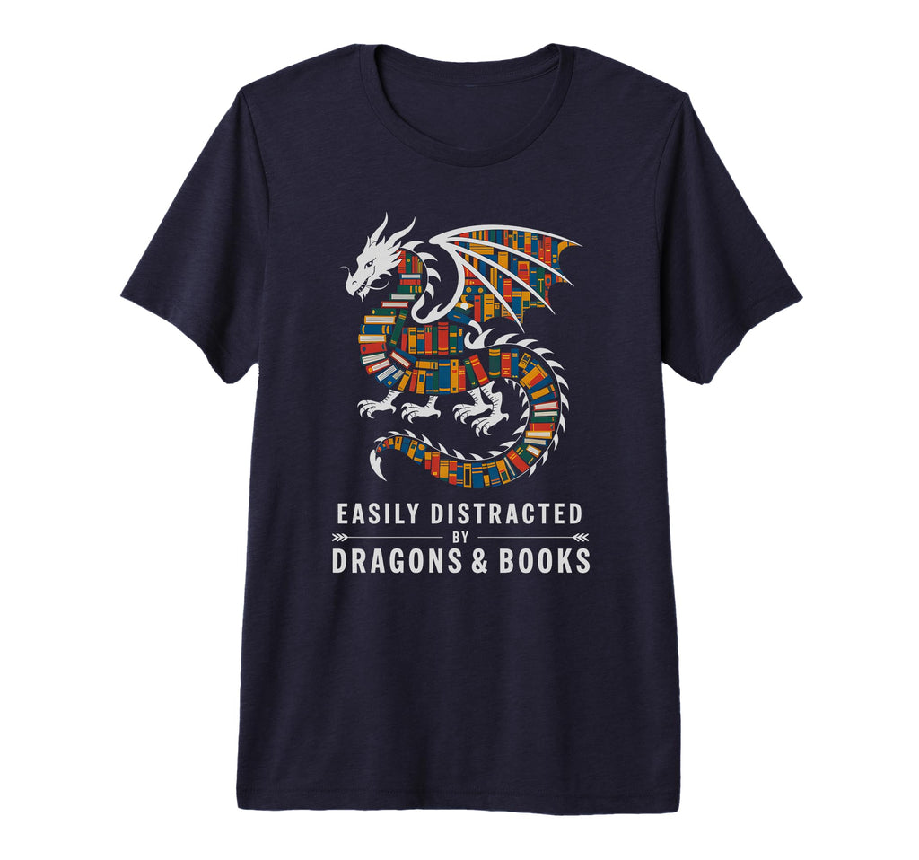 I Just Love Dragons Books Reading Lover T-Shirt - Unique Graphic Men Women - T-Shirt, Sweatshirt, Hoodie