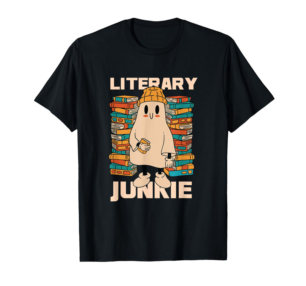 Literary Junkie Books Literature T-Shirt - Trendy Graphic Men Women - T-Shirt, Sweatshirt, Hoodie