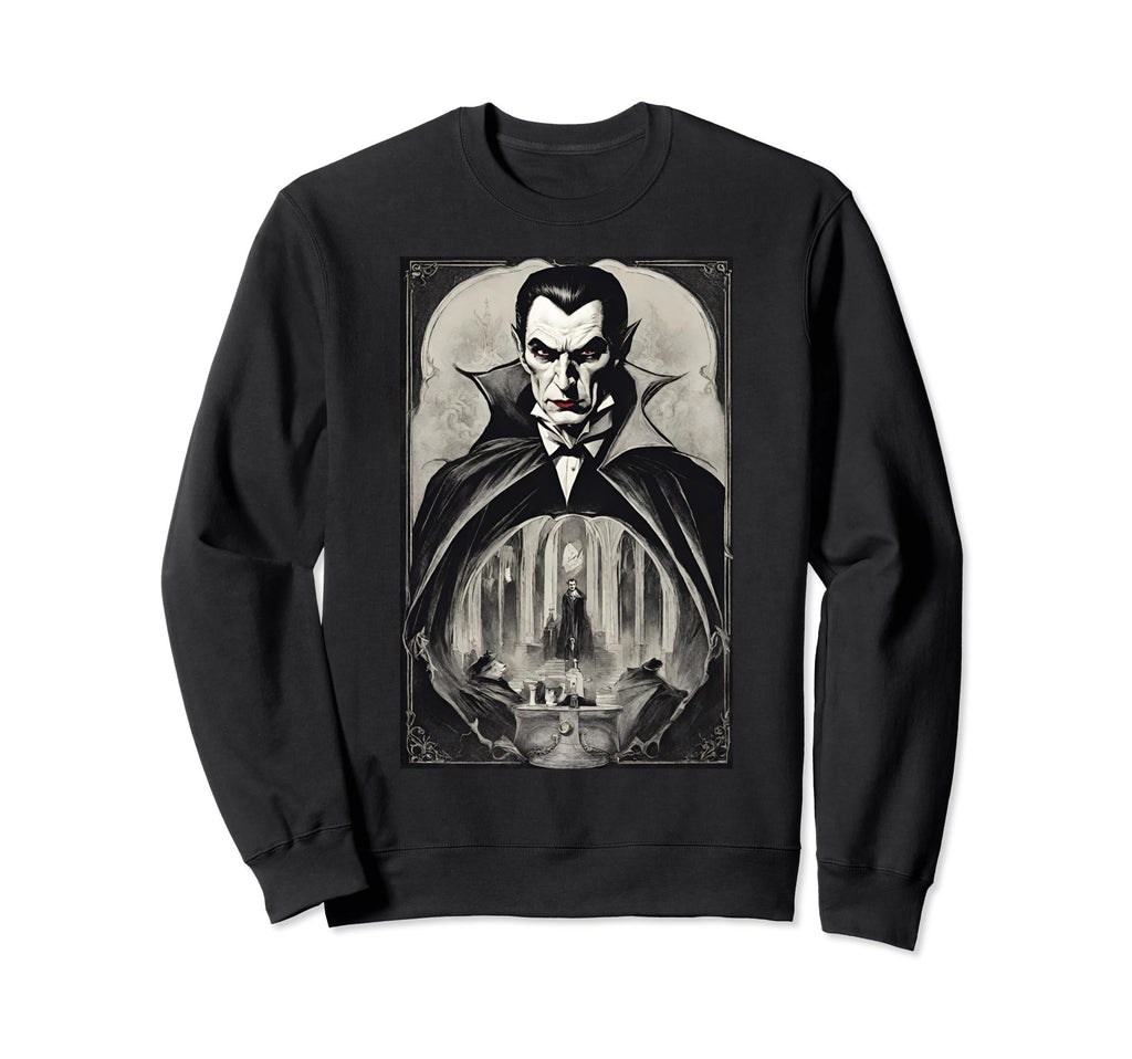 Dracula Great Bram Stoker Monster Sweatshirt - Custom Art Print Unisex - T-Shirt, Sweatshirt, Hoodie