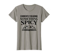 Currently Reading Spicy Book T-Shirt - Minimalist Print Men Women - T-Shirt, Sweatshirt, Hoodie