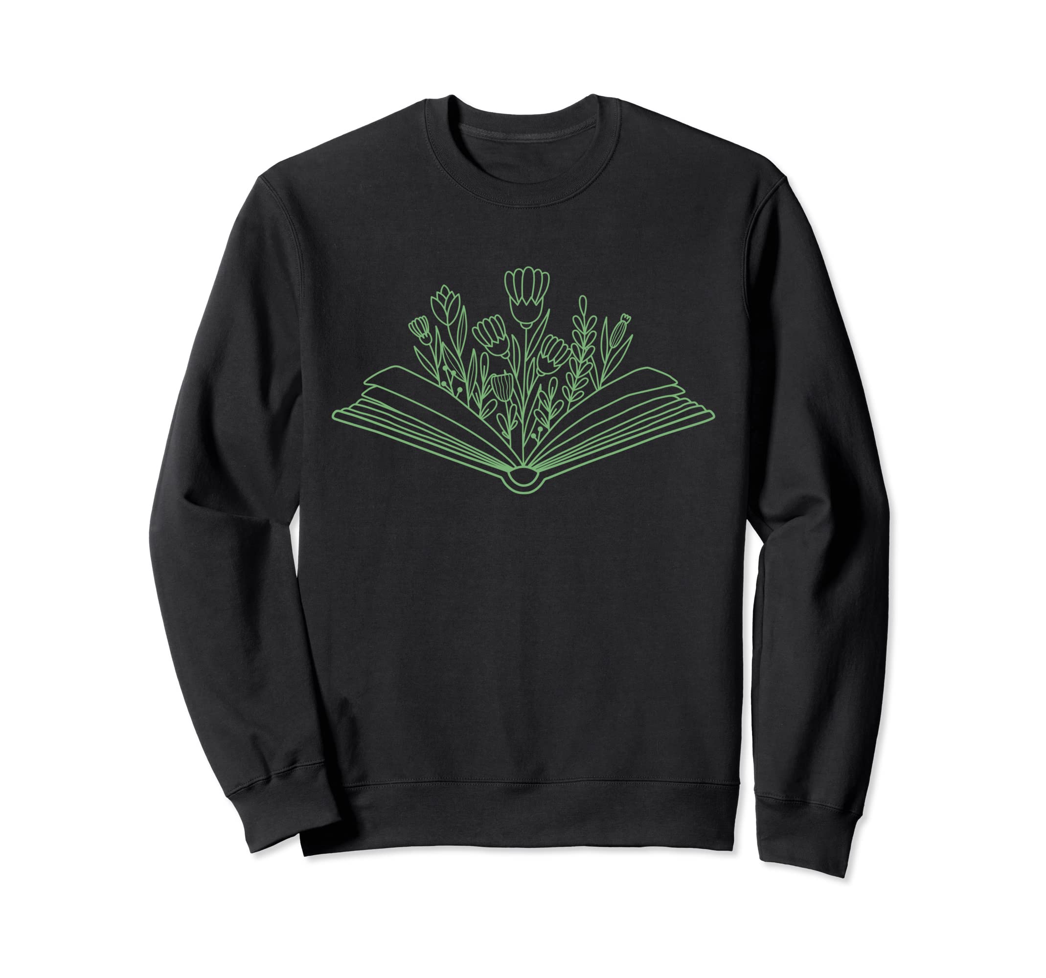 Floral Flower Book Reading Sweatshirt - Streetwear Style Men Women - T-Shirt, Sweatshirt, Hoodie