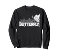 Antisocial Butterfly Introvert Sweatshirt - Minimalist Print for Adults - T-Shirt, Sweatshirt, Hoodie