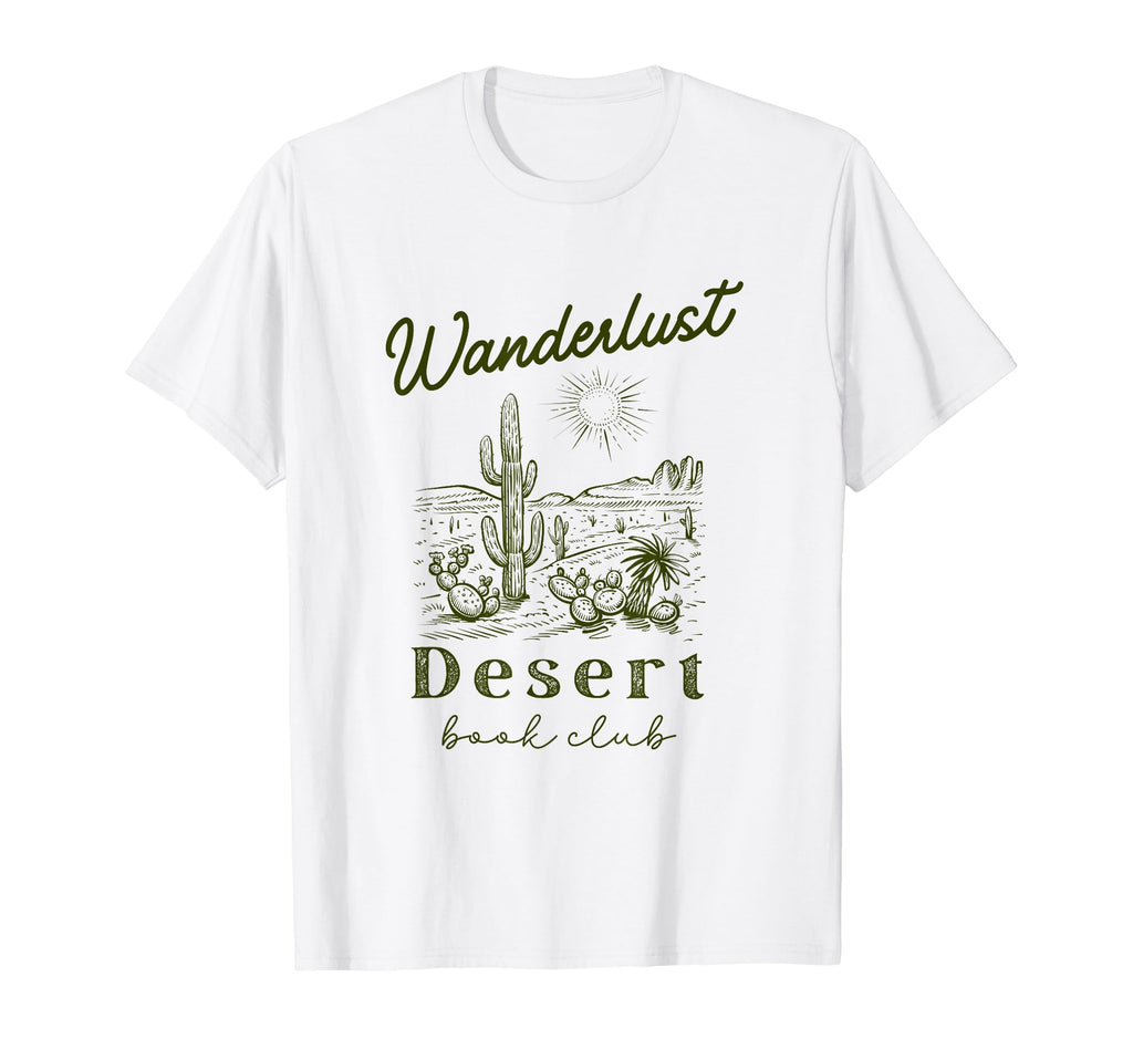 Wanderlust Desert Reading Club Outdoor T-Shirt - Graphic Print for Adults - T-Shirt, Sweatshirt, Hoodie