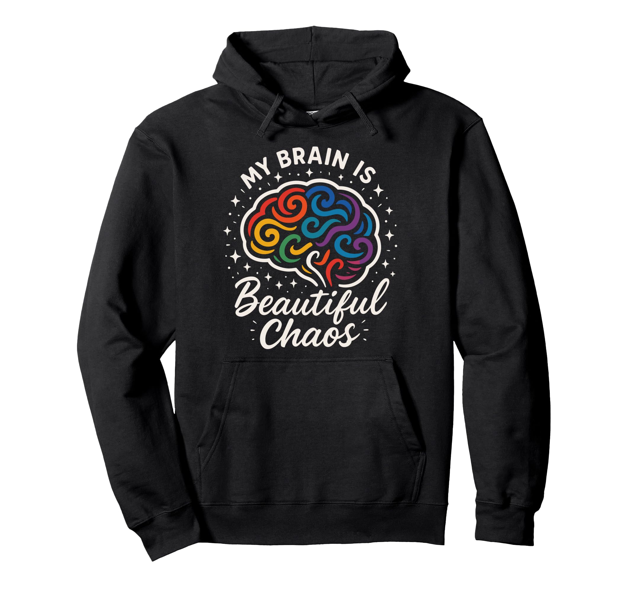 Neurodivergent Pride Adhd Autism Hoodie - Custom Art Print for Adults - T-Shirt, Sweatshirt, Hoodie