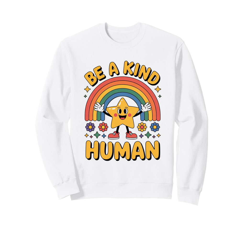 Be Kind Human Kindness Anti Bullying Sweatshirt - Custom Art Print Unisex - T-Shirt, Sweatshirt, Hoodie