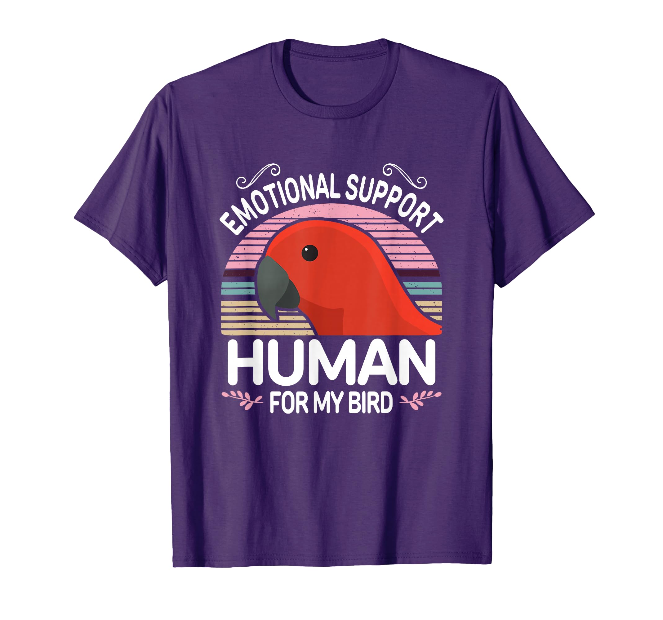 Female Eclectus Parrot Emotional Support T-Shirt - Graphic Print Men Women - T-Shirt, Sweatshirt, Hoodie