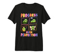 Progress Over Perfection Caterpillar T-Shirt - Graphic Print Unisex - T-Shirt, Sweatshirt, Hoodie