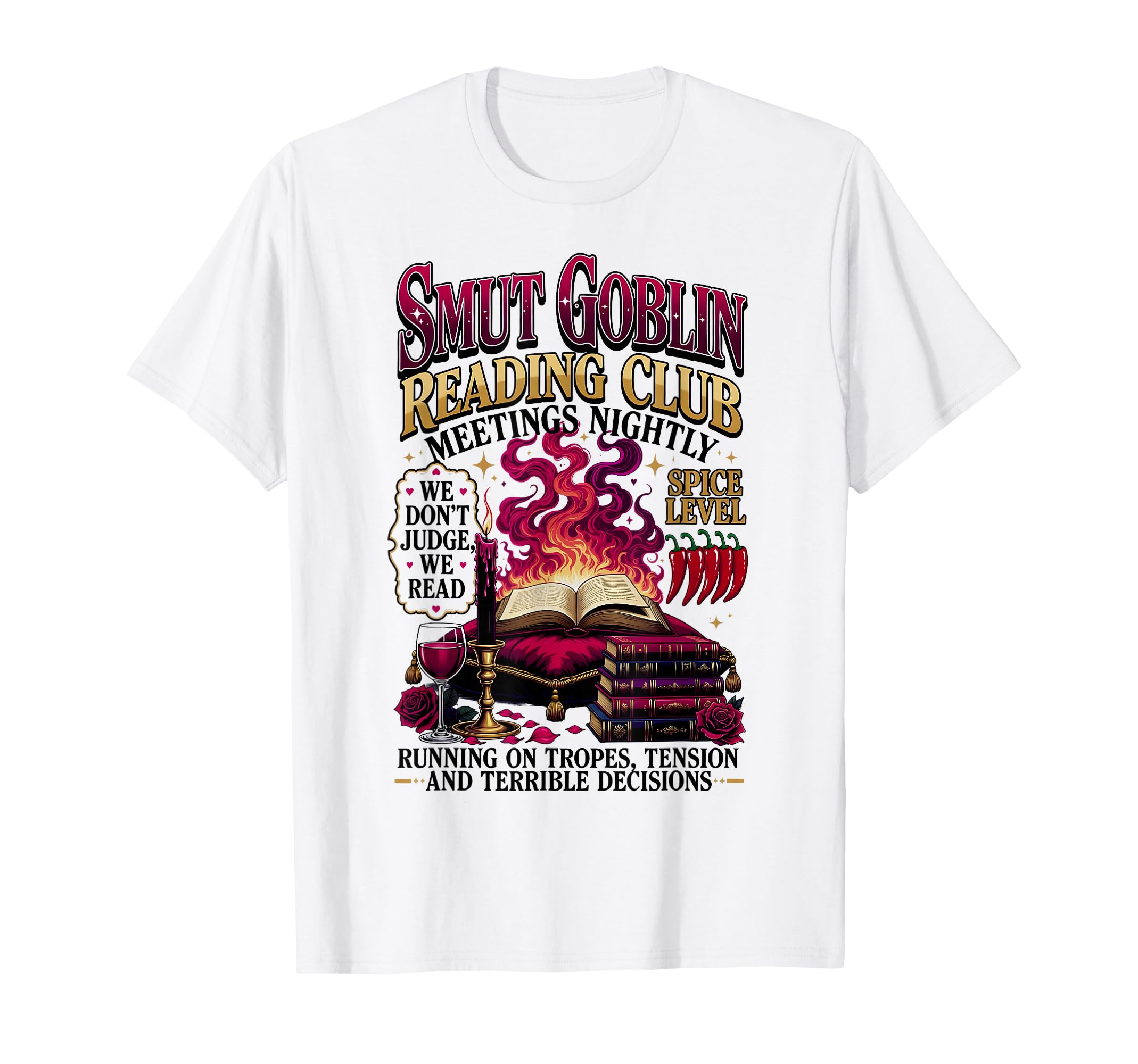 Smut Goblin Reading Club Bookish Book T-Shirt - Aesthetic Graphic Unisex - T-Shirt, Sweatshirt, Hoodie
