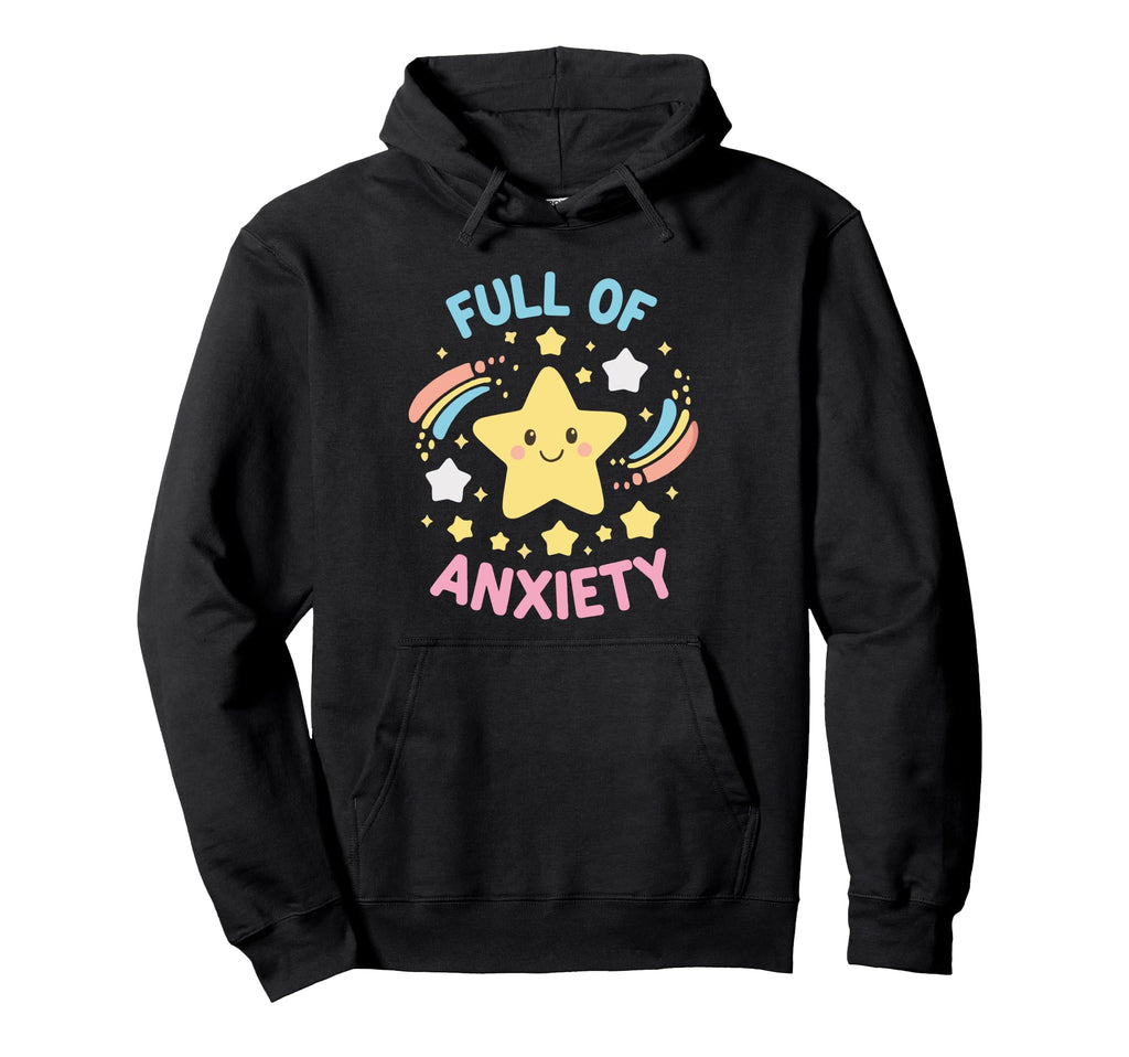 Anxiety Mental Health Kawaii Goth T-Shirt - Graphic Print for Adults - T-Shirt, Sweatshirt, Hoodie