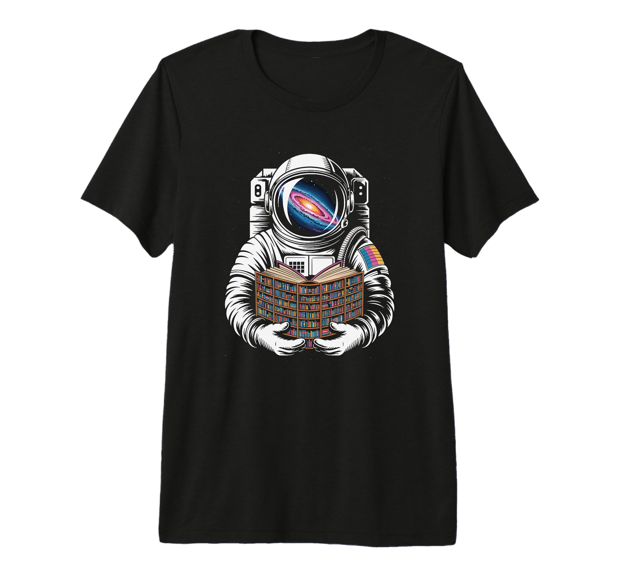 Galaxy Bibliophile Reading Books Starry T-Shirt - Graphic Print for Adults - T-Shirt, Sweatshirt, Hoodie