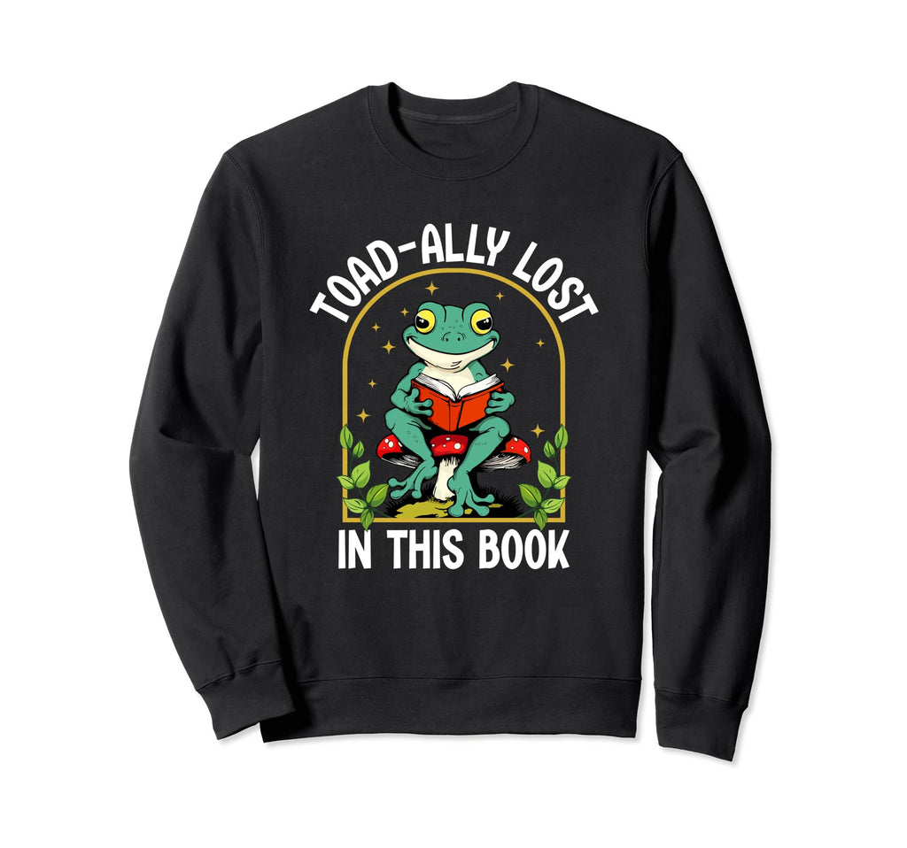 Toad Ally Lost This Book Sweatshirt - Trendy Graphic for Adults - T-Shirt, Sweatshirt, Hoodie