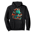 Dragon Reading Book Dragon Enthusiast Hoodie - Streetwear Style Men Women - T-Shirt, Sweatshirt, Hoodie