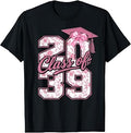Class of 2039 Grow with Me Graduation Pink Coquette Bow Girl T-Shirt Unisex T-shirt, Sweatshirt, Hoodie, Long Sleeve Tee - T-Shirt, Sweatshirt, Hoodie