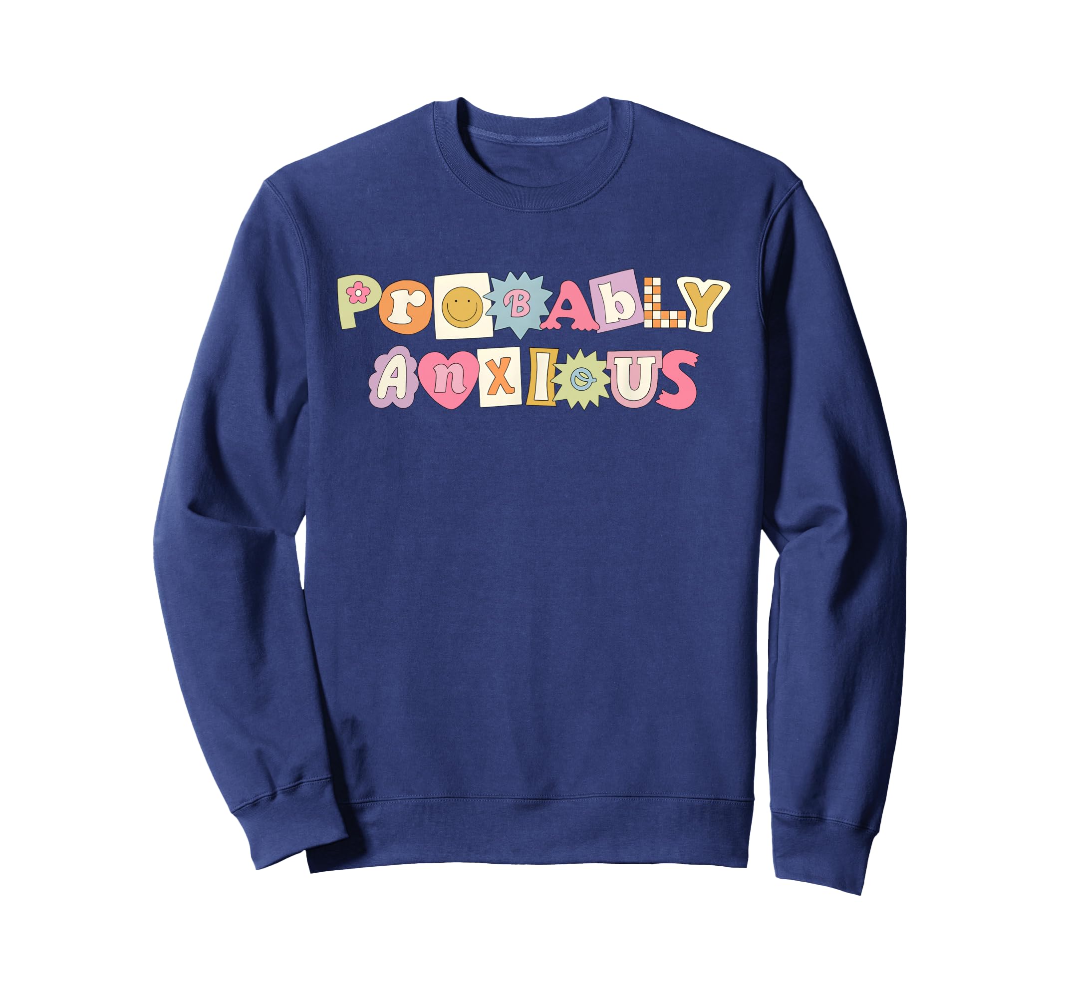Probably Anxious Funny Matching Sweatshirt - Minimalist Print Men Women - T-Shirt, Sweatshirt, Hoodie