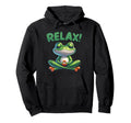 Frog Relax Meditating Funny Yoga Zen Hoodie - Graphic Print for Adults - T-Shirt, Sweatshirt, Hoodie