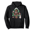 Book Tree And Snowman Bookish Holiday Hoodie - Novelty Apparel Unisex - T-Shirt, Sweatshirt, Hoodie
