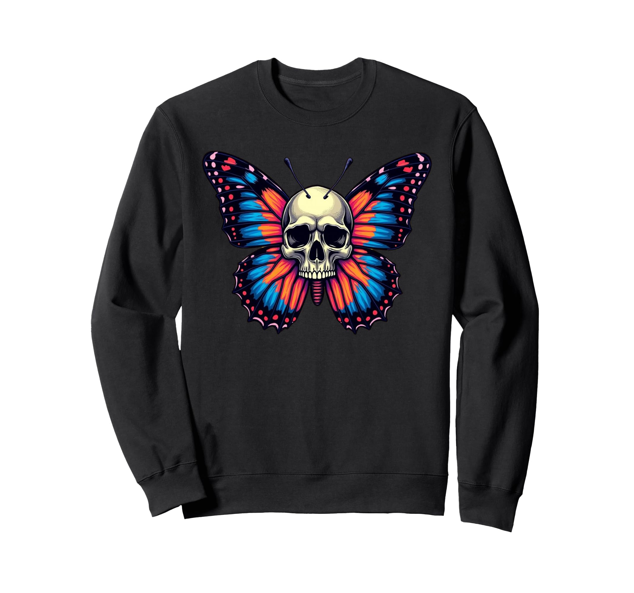 Antisocial Butterfly Funny Death Sweatshirt - Aesthetic Graphic for Adults - T-Shirt, Sweatshirt, Hoodie