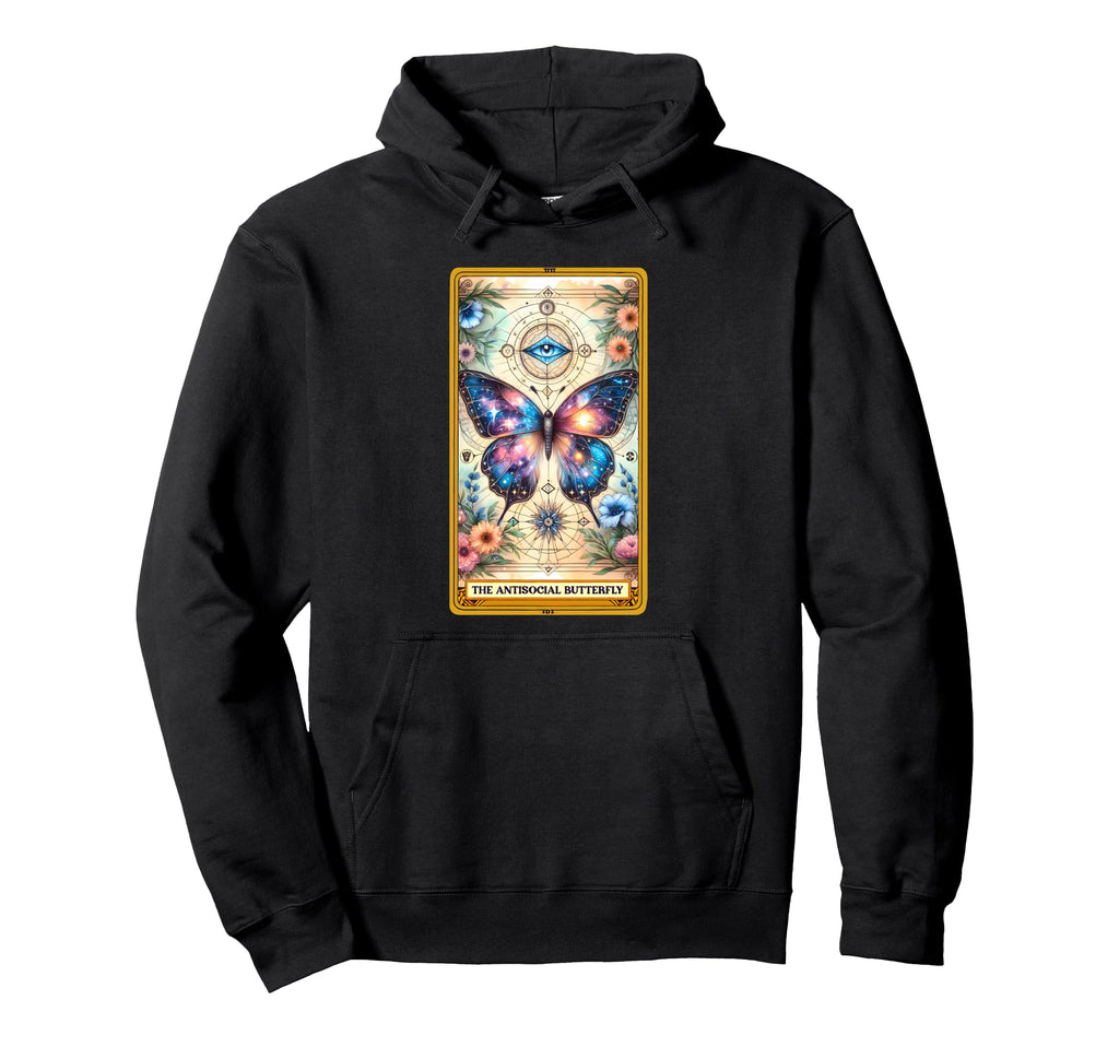 Sarcastic Tarot Antisocial Hoodie - Fun Novelty Design for Adults - T-Shirt, Sweatshirt, Hoodie