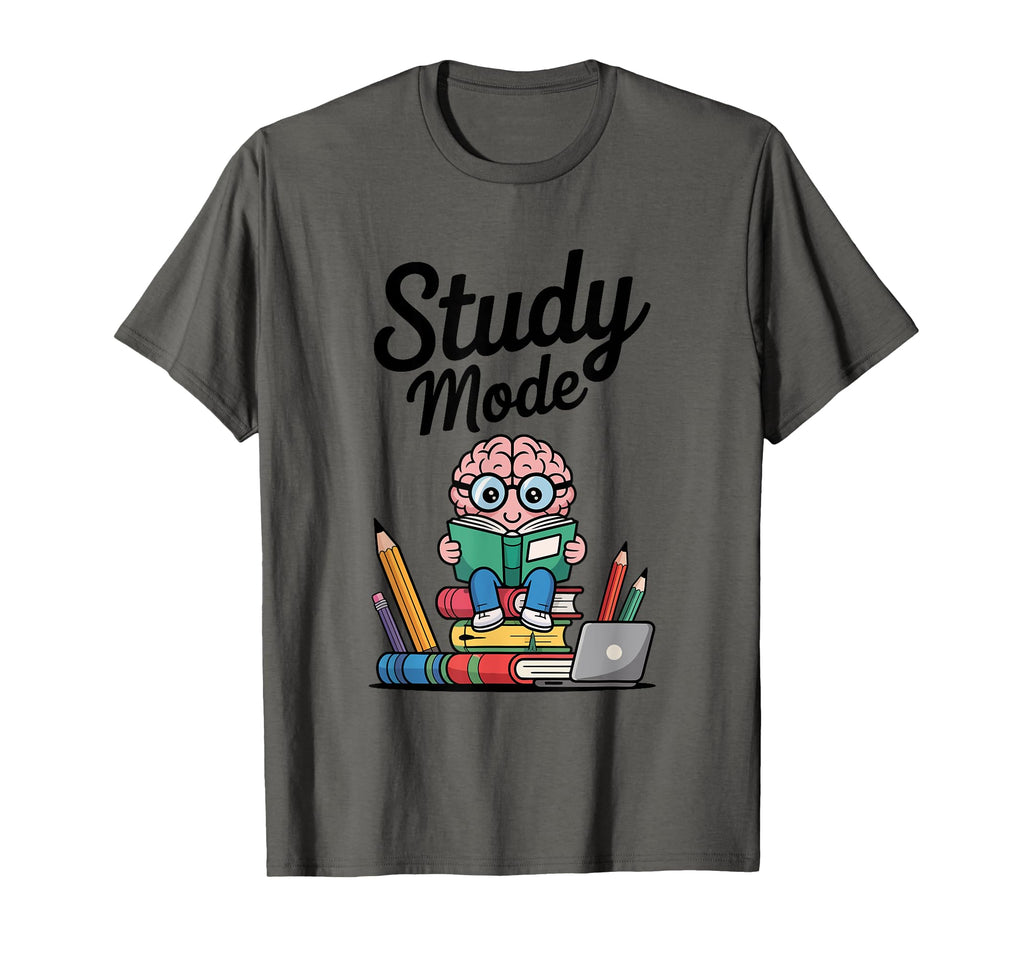 Study Session Brain Glasses Books T-Shirt - Novelty Apparel Men Women - T-Shirt, Sweatshirt, Hoodie