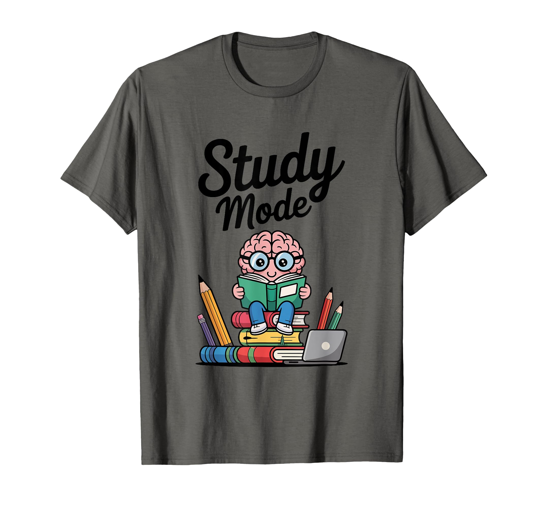 Study Session Brain Glasses Books T-Shirt - Novelty Apparel Men Women - T-Shirt, Sweatshirt, Hoodie