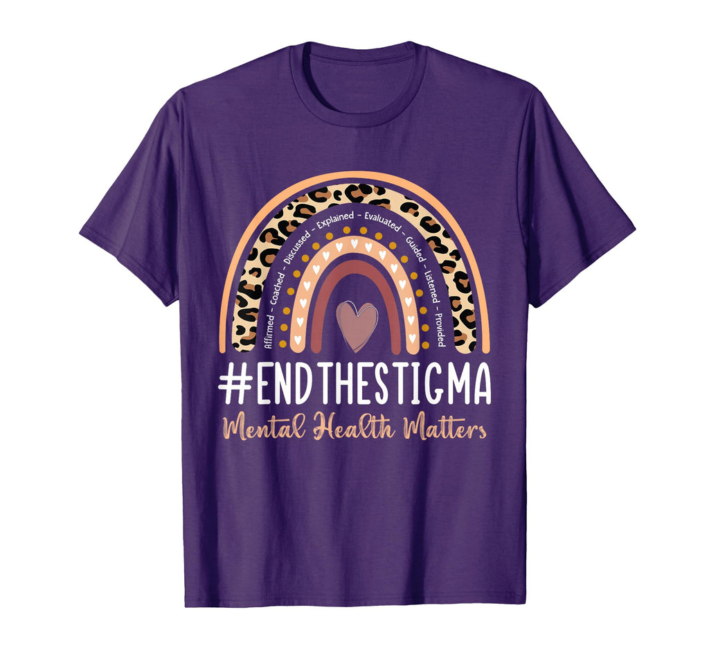 Mental Health Matters End Stigma T-Shirt - Streetwear Style Unisex - T-Shirt, Sweatshirt, Hoodie