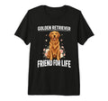 Golden Retriever Friend Life Dog T-Shirt - Custom Art Print Men Women - T-Shirt, Sweatshirt, Hoodie