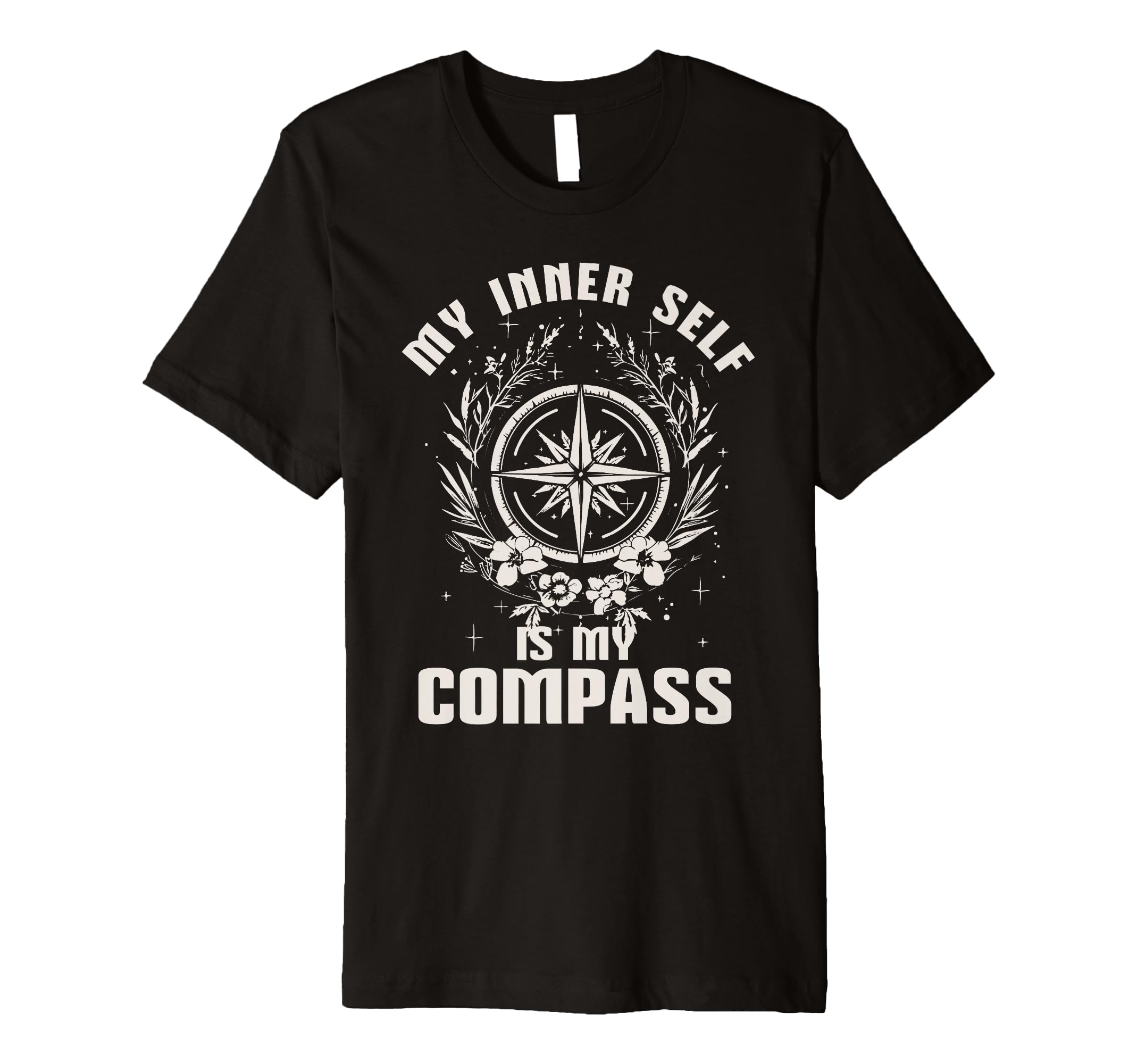 Inner Self Compass Growth Mindset T-Shirt - Fun Novelty Design Men Women - T-Shirt, Sweatshirt, Hoodie