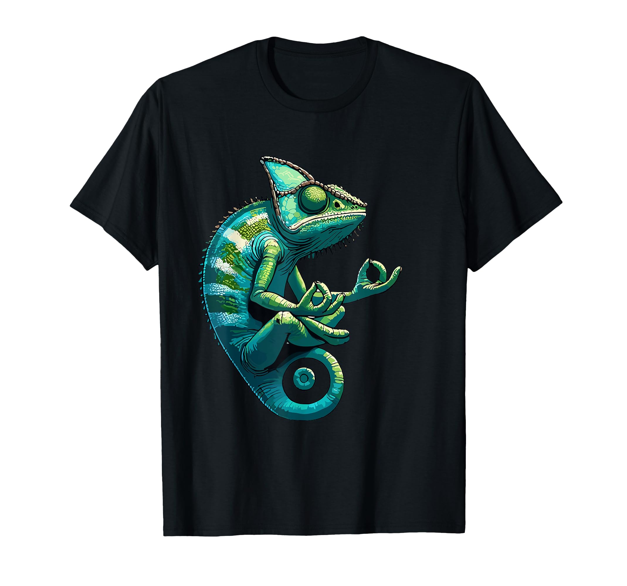 Meditation Chameleon Yoga Pose T-Shirt - Aesthetic Graphic Men Women - T-Shirt, Sweatshirt, Hoodie