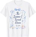 Summer I Turned Eleven Est 2015 Girl 11 Years Old 11th Bday T-Shirt Unisex T-shirt, Sweatshirt, Hoodie, Long Sleeve Tee - T-Shirt, Sweatshirt, Hoodie