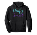 Unify Trust Mental Health Awareness Hoodie - Minimalist Print for Adults - T-Shirt, Sweatshirt, Hoodie