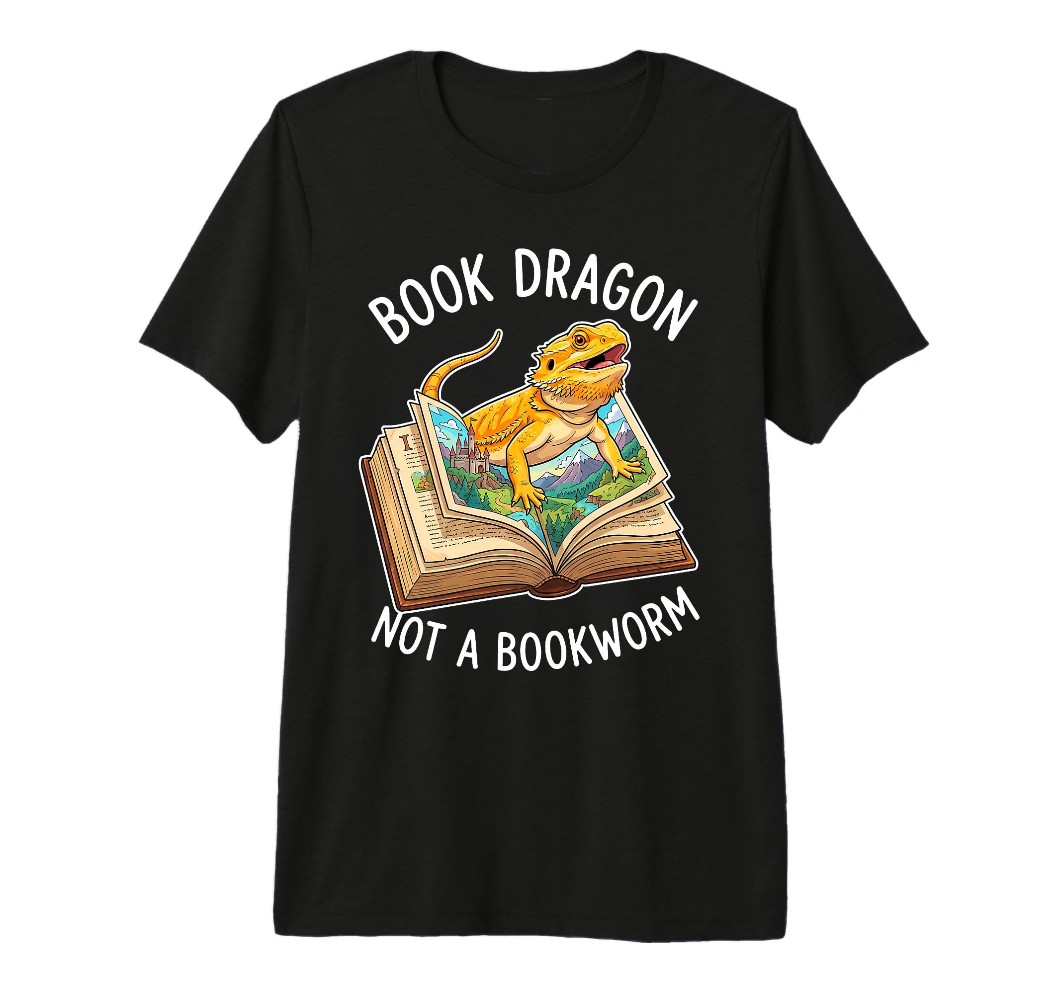 Pun Book Dragon Not Bookworm T-Shirt - Casual Everyday Wear for Adults - T-Shirt, Sweatshirt, Hoodie