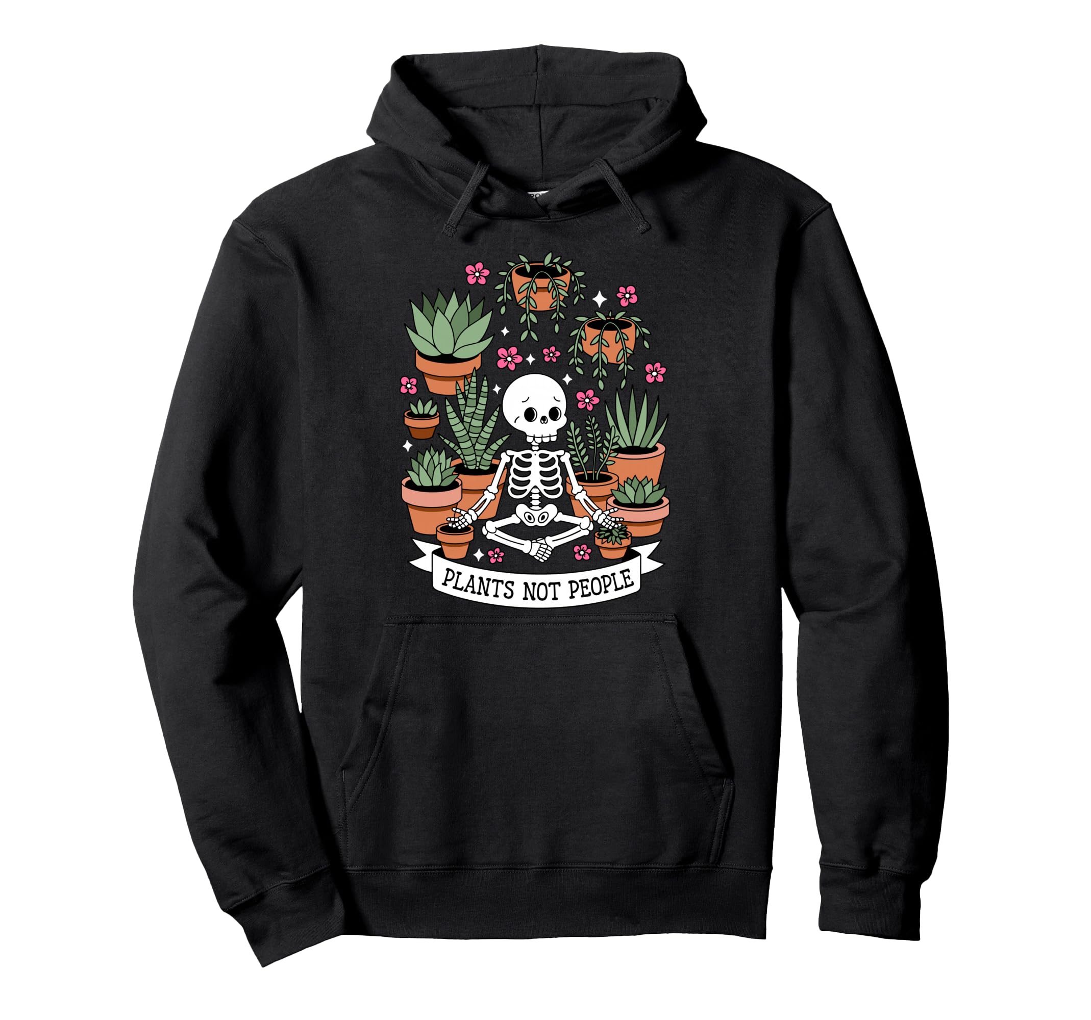 Plants Not People Funny Plant Hoodie - Casual Everyday Wear Men Women - T-Shirt, Sweatshirt, Hoodie