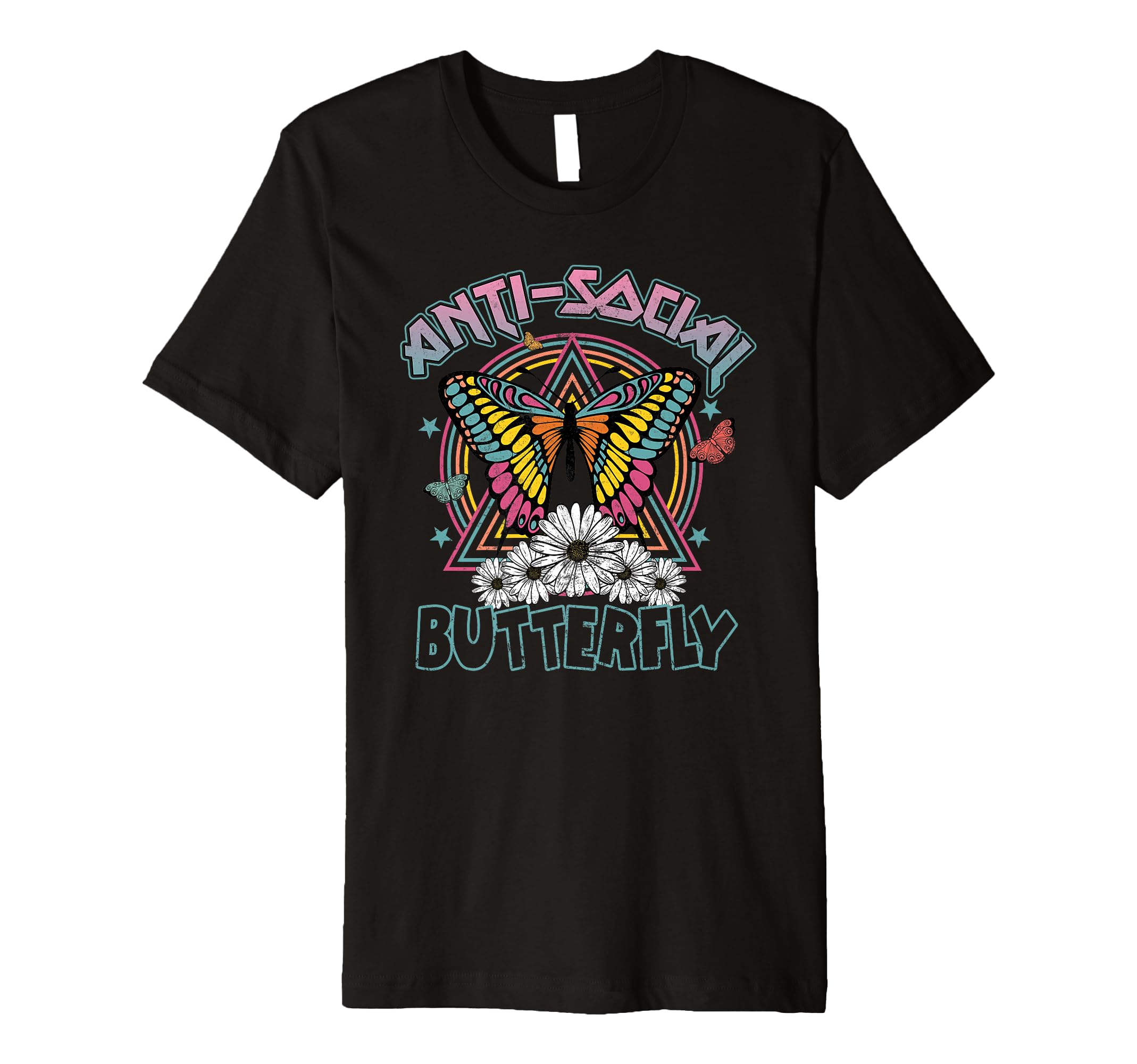 Anti Social Butterfly Fun Introverts T-Shirt - Graphic Print Men Women - T-Shirt, Sweatshirt, Hoodie
