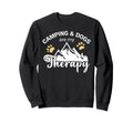 Camping Crew Dog Are My Therapy Sweatshirt - Minimalist Print Unisex - T-Shirt, Sweatshirt, Hoodie