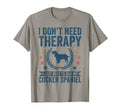 Dont Need Therapy Just Hug My Cocker T-Shirt - Unique Graphic for Adults - T-Shirt, Sweatshirt, Hoodie