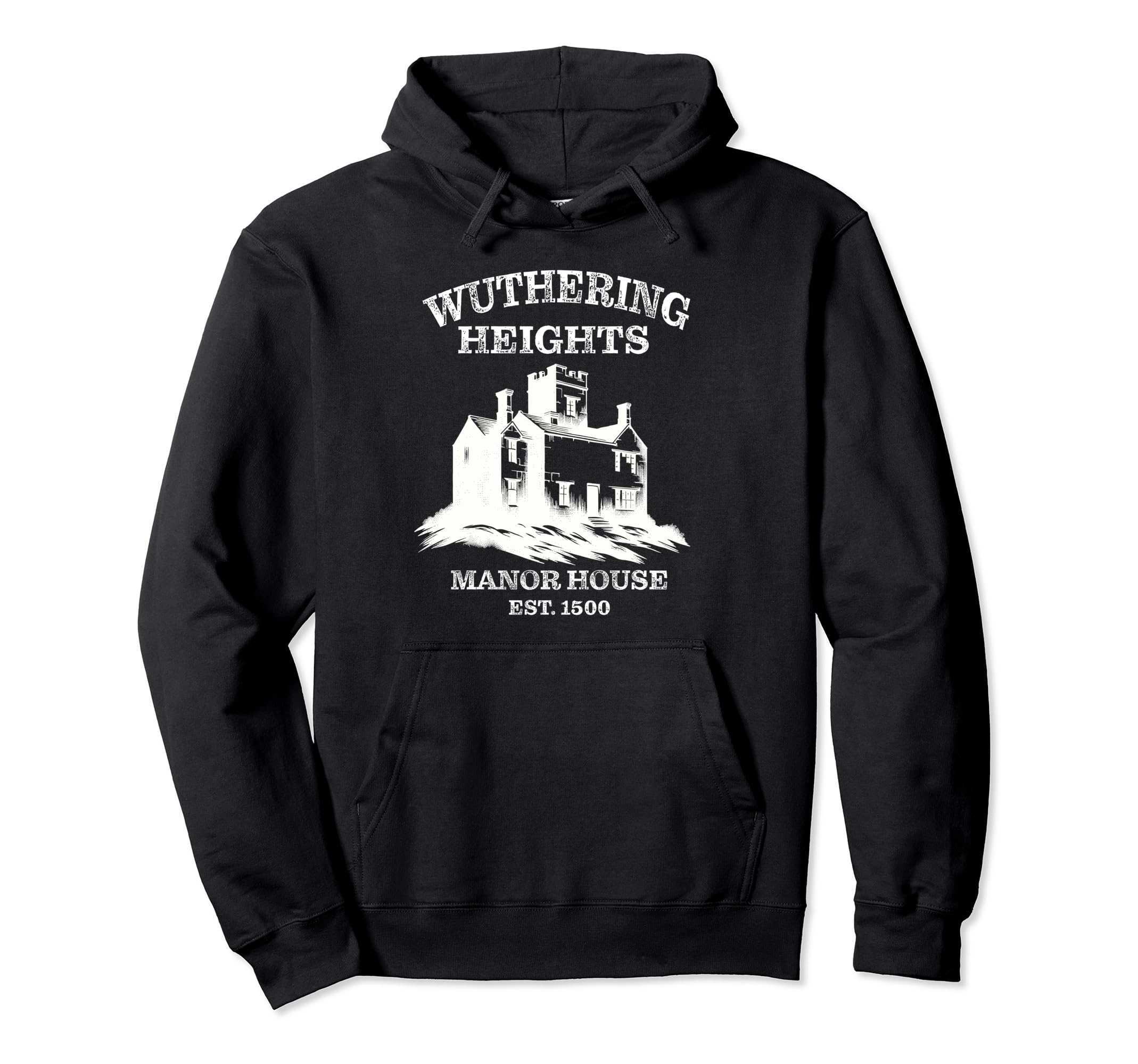 Emily Bronte Wuthering Heights House Hoodie - Minimalist Print Men Women - T-Shirt, Sweatshirt, Hoodie