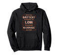 Social Battery Running Low Please Hoodie - Unique Graphic Men Women - T-Shirt, Sweatshirt, Hoodie