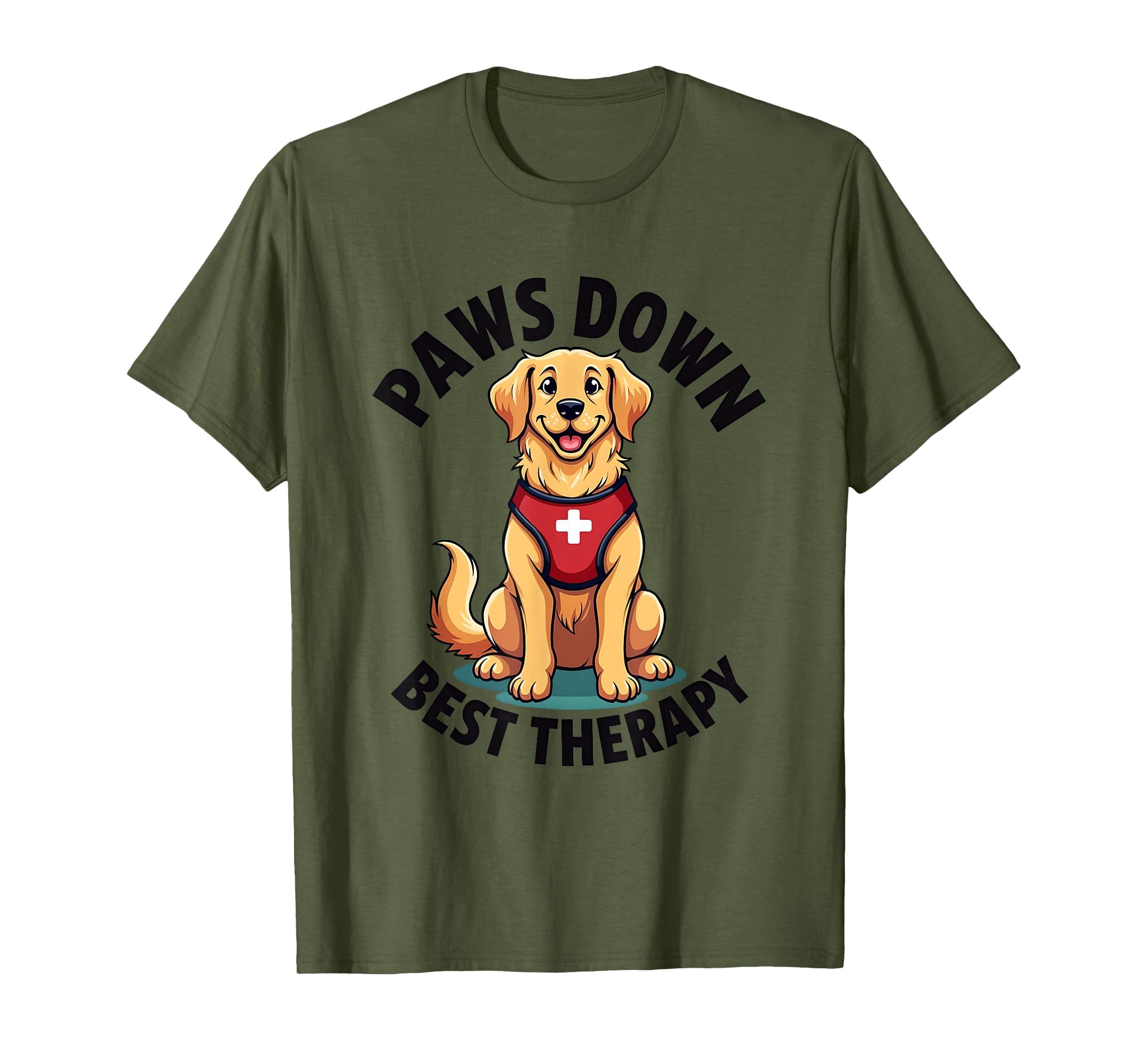 Paws Down Best Therapy Dog Lover T-Shirt - Trendy Graphic Unisex - T-Shirt, Sweatshirt, Hoodie