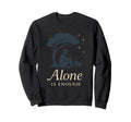 Introvert Alone Is Enough Social Sweatshirt - Minimalist Print for Adults - T-Shirt, Sweatshirt, Hoodie