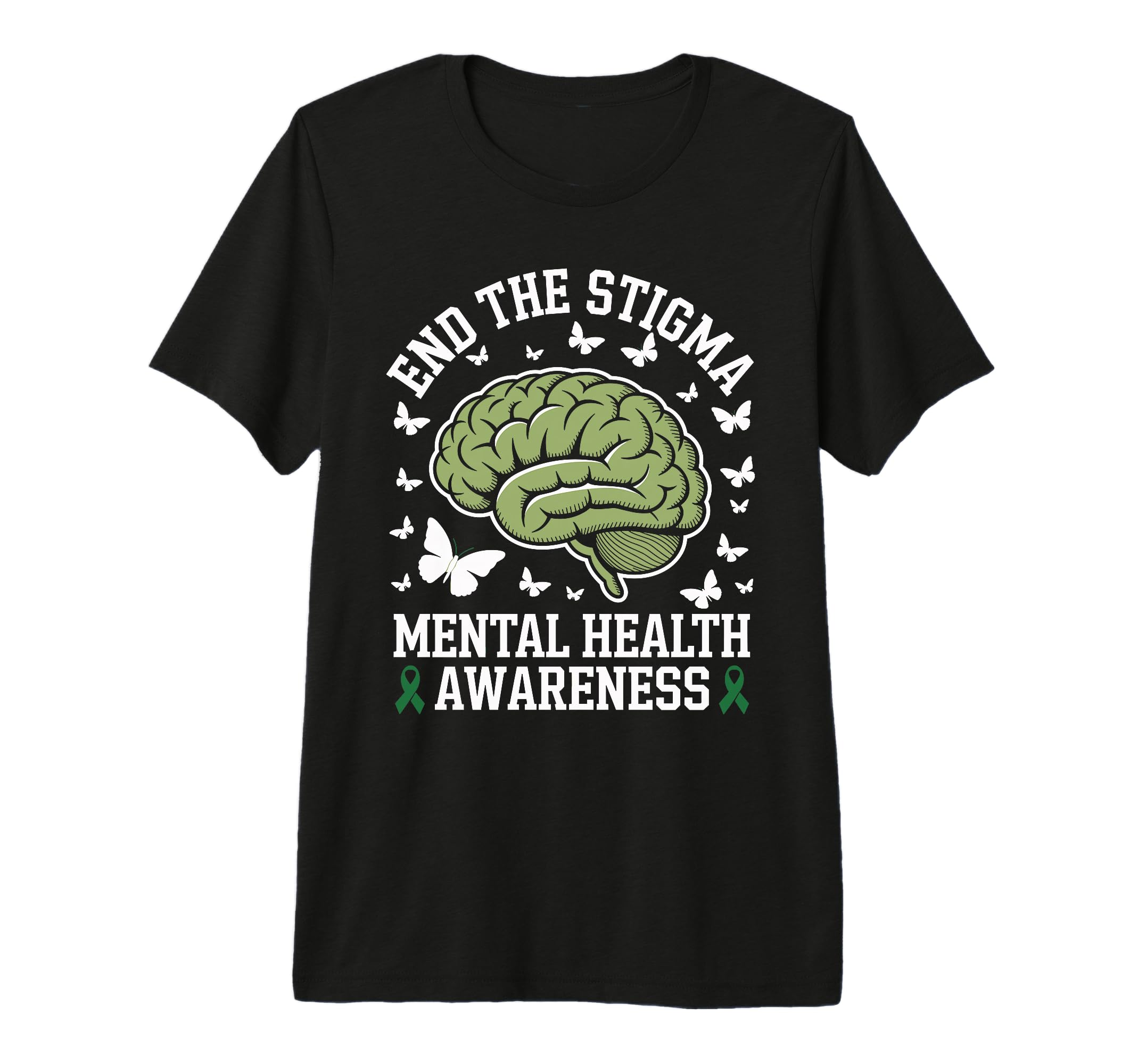 Mental Health Awareness End Stigma Tri T-Shirt - Trendy Graphic Unisex - T-Shirt, Sweatshirt, Hoodie