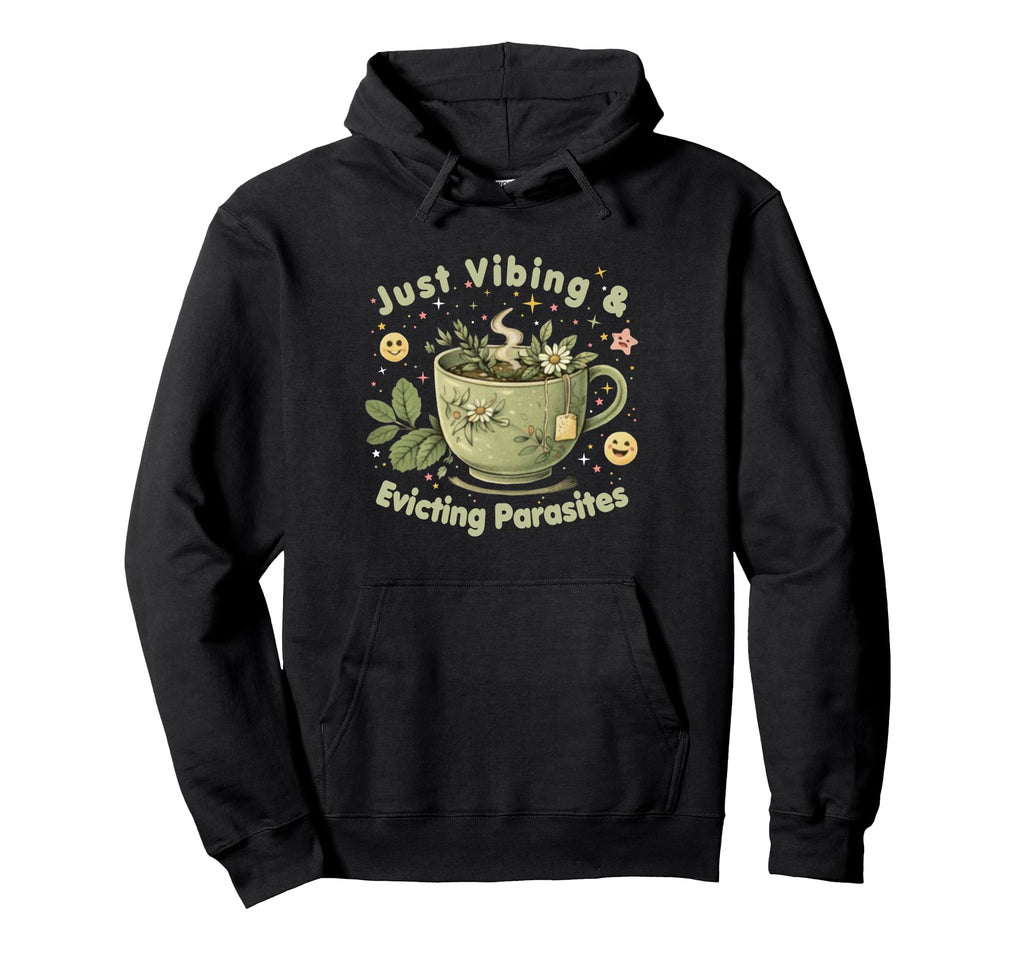 Funny Wellness Vibes Aesthetic Tea Hoodie - Custom Art Print Men Women - T-Shirt, Sweatshirt, Hoodie