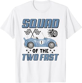 Two Fast Squad of The Birthday Boy Racing Car Party T-Shirt Unisex T-shirt, Sweatshirt, Hoodie, Long Sleeve Tee - T-Shirt, Sweatshirt, Hoodie