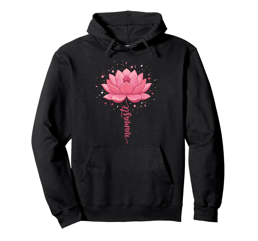 Yoga Meditation Chakra Lotus Flower Namaste Hoodie - Trendy Graphic Unisex - T-Shirt, Sweatshirt, Hoodie