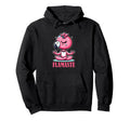 Flamaste Funny Flamingo Yoga Hoodie - Aesthetic Graphic Men Women - T-Shirt, Sweatshirt, Hoodie