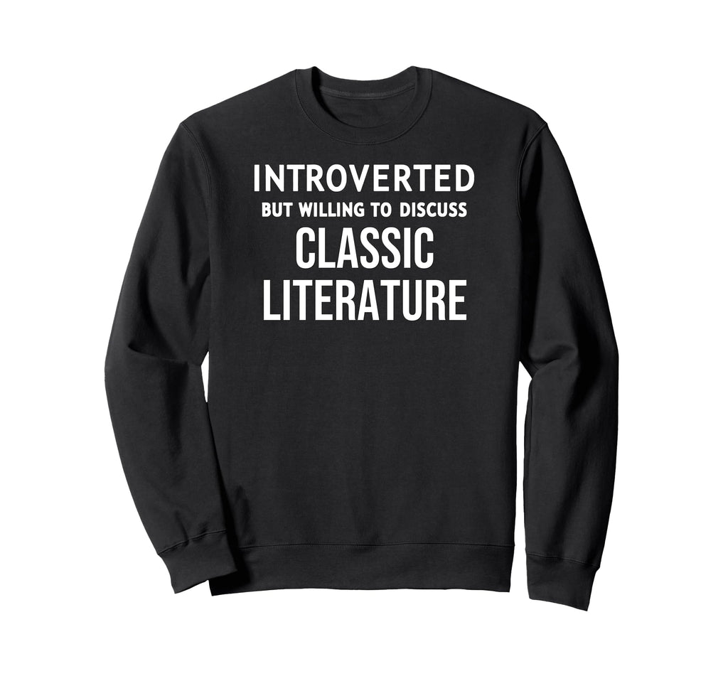 Funny Introverted But Willing To Sweatshirt - Minimalist Print Unisex - T-Shirt, Sweatshirt, Hoodie