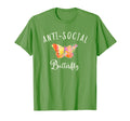 Womens Anti Social Butterfly Funny T-Shirt - Custom Art Print for Adults - T-Shirt, Sweatshirt, Hoodie
