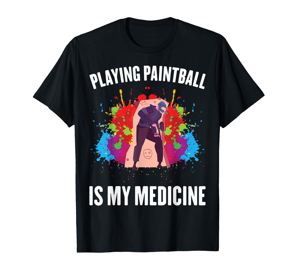 Therapy Playing Paintball Is My T-Shirt - Casual Everyday Wear for Adults - T-Shirt, Sweatshirt, Hoodie