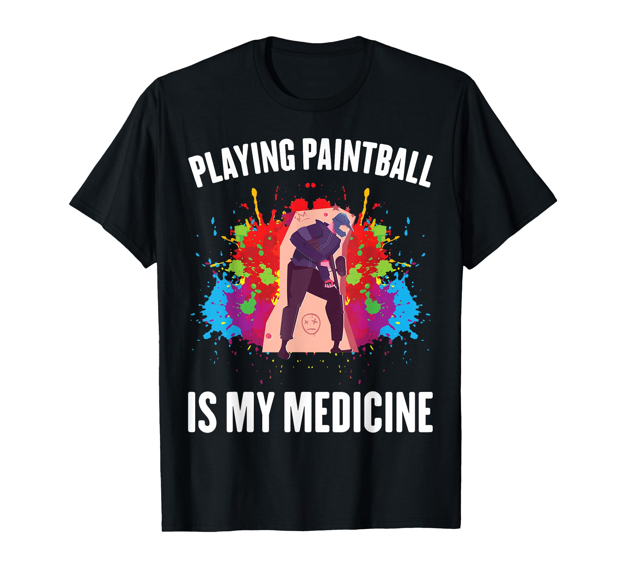 Therapy Playing Paintball Is My T-Shirt - Casual Everyday Wear for Adults - T-Shirt, Sweatshirt, Hoodie